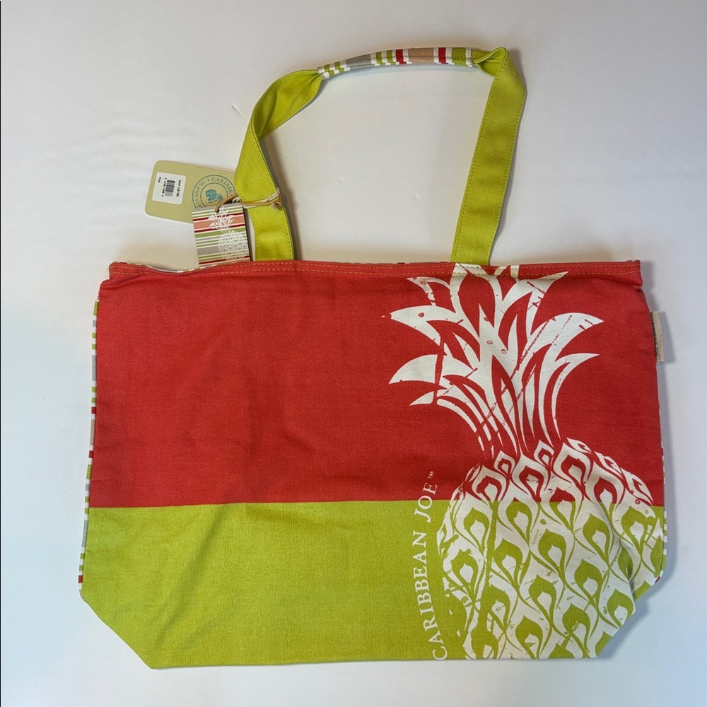 New! Caribbean Joe Tote with Pineapple Theme